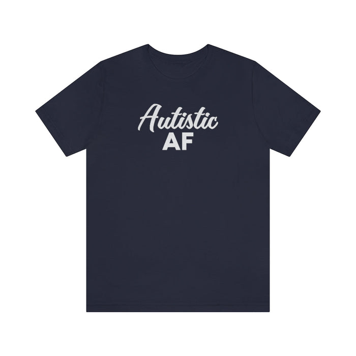 Autistic AF Unisex T-Shirt T-Shirt The Autistic Innovator Heather Navy S 