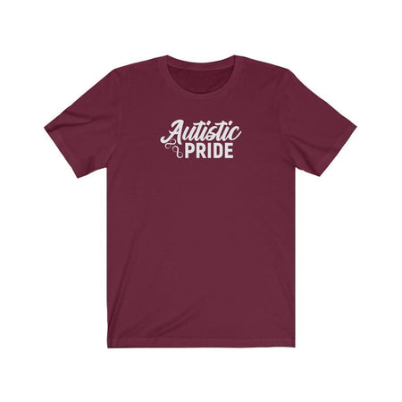 Autistic Pride Unisex T-Shirt T-Shirt The Autistic Innovator Maroon S 