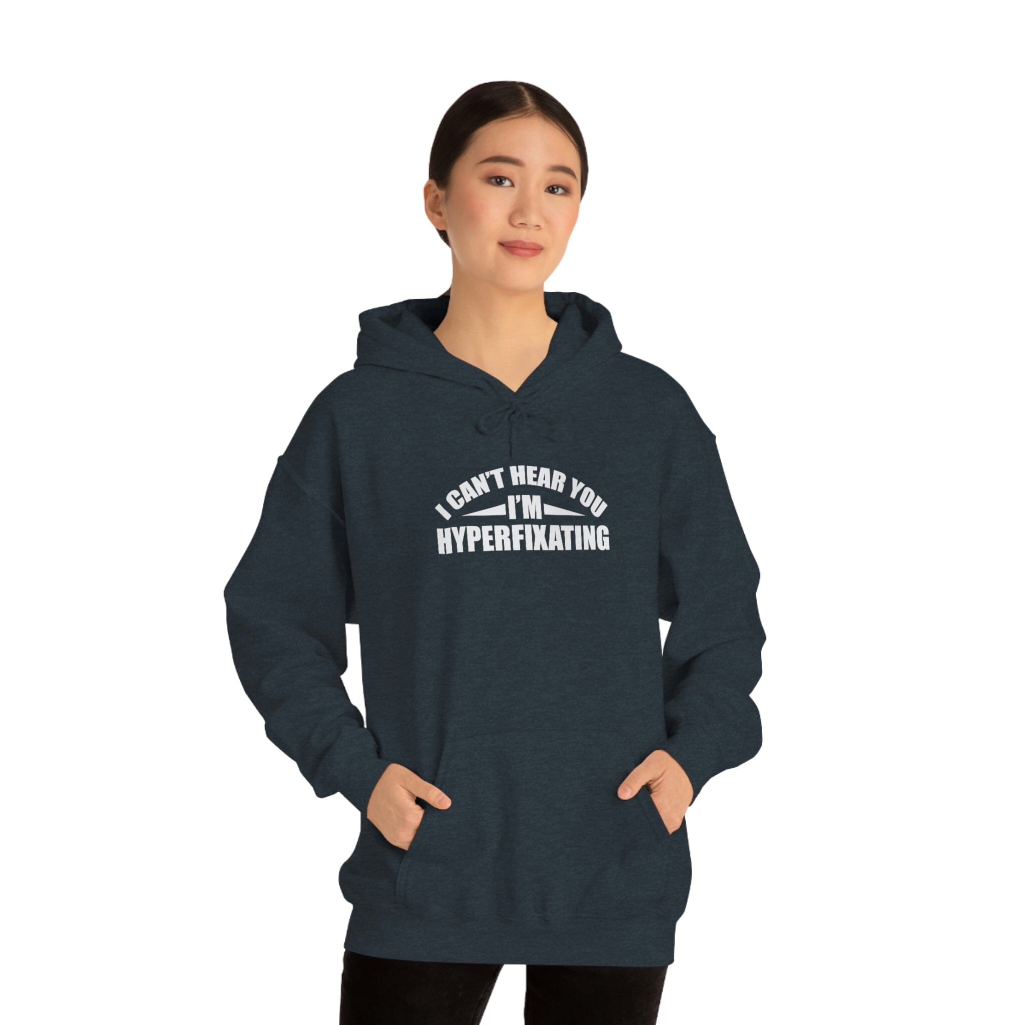 I Can't Hear You I'm Hyperfixating Unisex Hoodie Hoodie The Autistic Innovator 