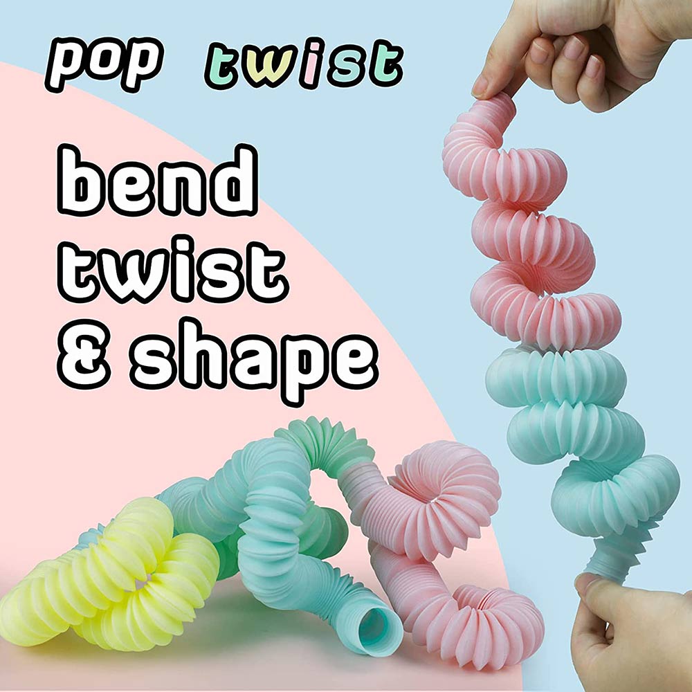 5/6/7Pcs Mini Pop Tubes Sensory Toys for ADHD Autism Fidget Squeeze Anxiety and Stress Relief Educational Kids Games Funny Gifts 0 The Autistic Innovator 