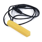 Textured Prism Chew Necklace The Autistic Innovator Yellow 
