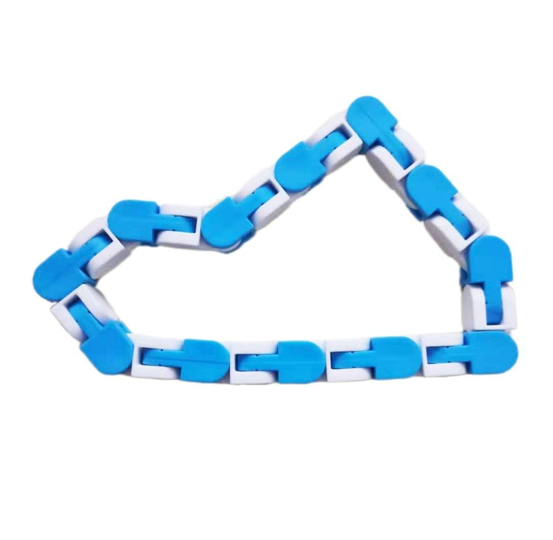 Wacky Tracks Fidget Stim Toy The Autistic Innovator Blue & White 