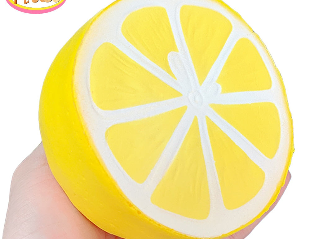 Avocado Squishy Fruit Package Peach Watermelon Banana Cake Squishies Slow Rising Scented Squeeze Toy Educational Toys For Baby 0 The Autistic Innovator yellow lemon 