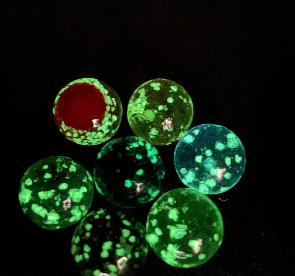 10 Pcs 16mm Of Luminous Glass Ball Cream Console Game Pinball Machine Cattle Small Marbles Pat Toys Parent-child Machine Beads 0 The Autistic Innovator 