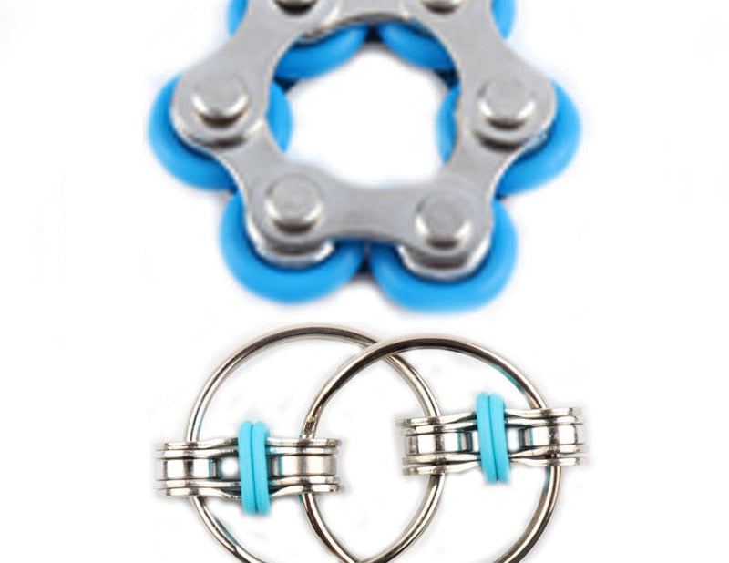 Bike Chain Fidget Stim Toy Set The Autistic Innovator Blue Bundle 