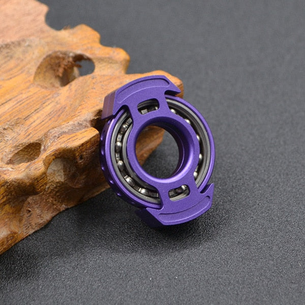 Metal Fingertip Fidget Spinner The Autistic Innovator Purple 