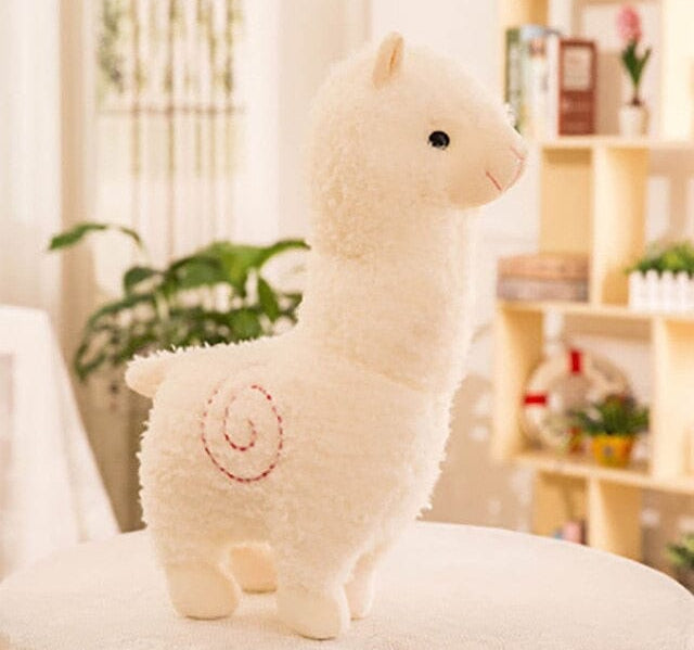 25cm New Alpaca Plush Toy 6 Colors Cute Animal Doll Soft Cotton stuffed doll Home office decor Kids girl Birthday Christmas Gift 0 The Autistic Innovator white 