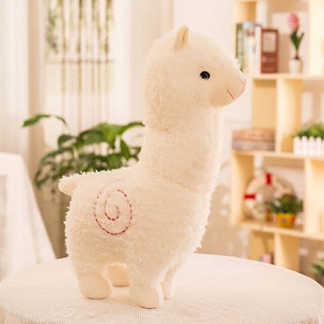 25cm New Alpaca Plush Toy 6 Colors Cute Animal Doll Soft Cotton stuffed doll Home office decor Kids girl Birthday Christmas Gift 0 The Autistic Innovator white 