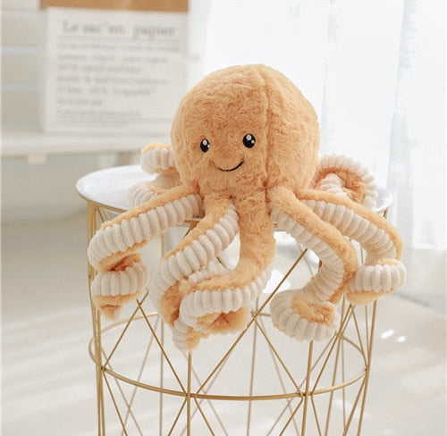 Octopus Plushie The Autistic Innovator Small Orange 