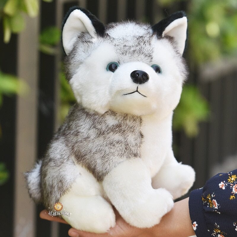 Siberian Husky Plush 15 Life Like Stuffed Animal Dog Lucky Plush Toys Inc