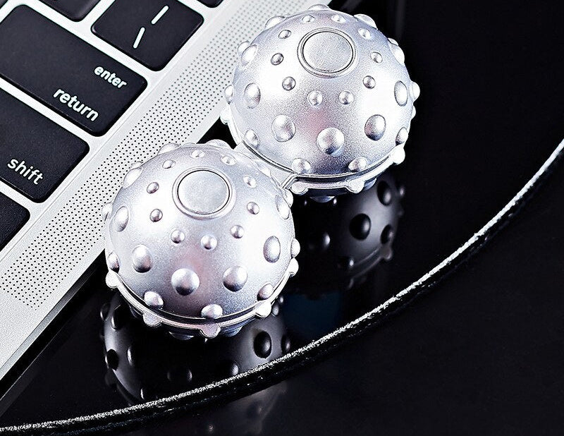 New Alloy Fidget Spinner Toys Stress Reliever One-piece Massage Ball Adult Vent Decompression Sensory Toys Children Hand Spinner 0 The Autistic Innovator sliver 