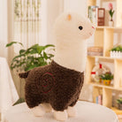 25cm New Alpaca Plush Toy 6 Colors Cute Animal Doll Soft Cotton stuffed doll Home office decor Kids girl Birthday Christmas Gift 0 The Autistic Innovator brown 