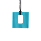 Square Textured Chew Necklace Silicone Teether Baby Teething Pendant Chewelry Sensory Therapy Toys for Autism ADHD Special Needs 0 The Autistic Innovator Baby Teether 5 
