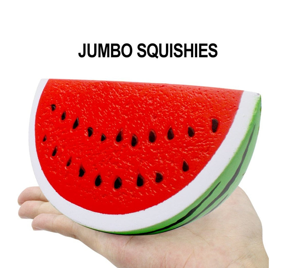 Avocado Squishy Fruit Package Peach Watermelon Banana Cake Squishies Slow Rising Scented Squeeze Toy Educational Toys For Baby 0 The Autistic Innovator watermelon 