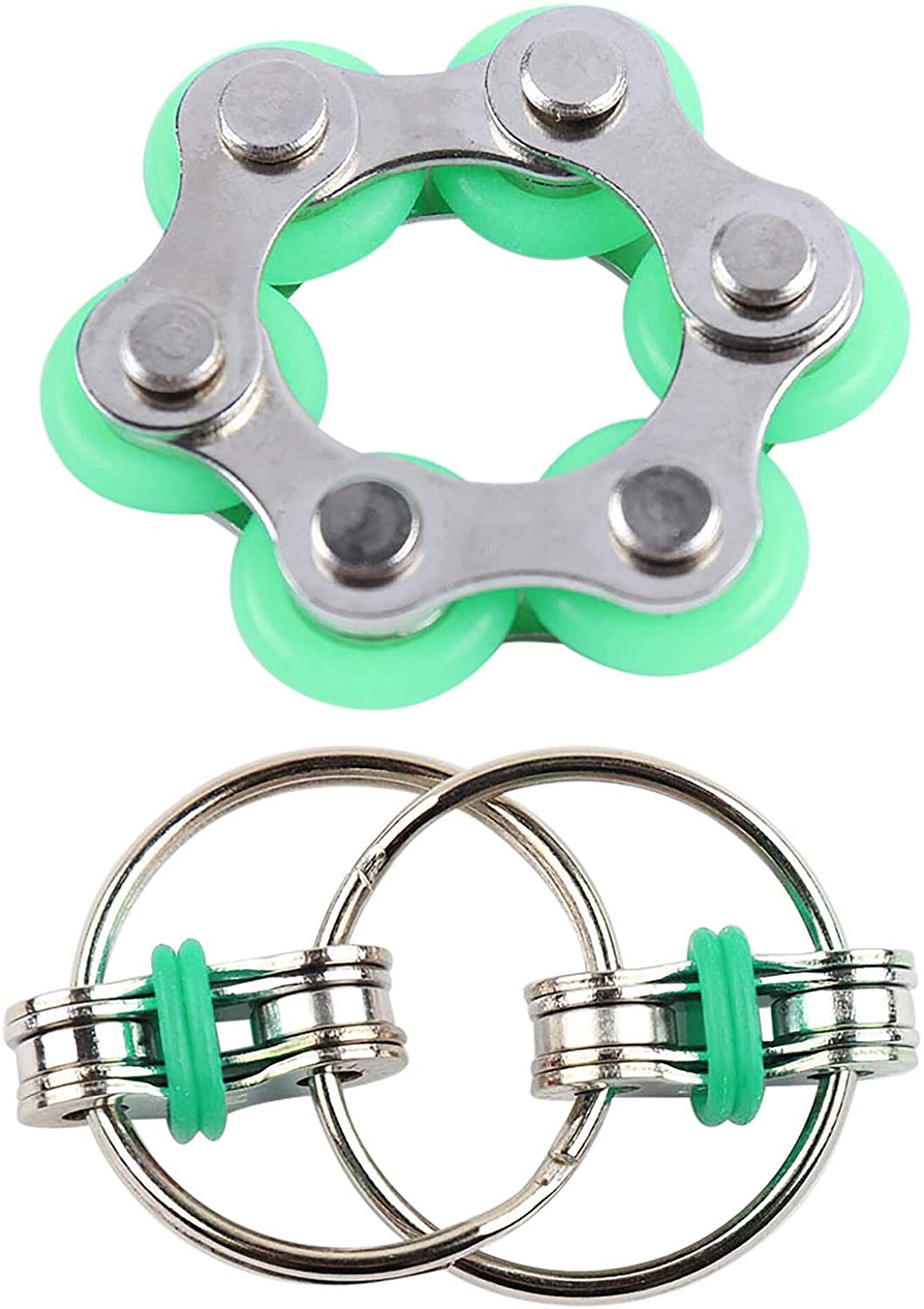 Bike Chain Fidget Stim Toy Set The Autistic Innovator Green Bundle 