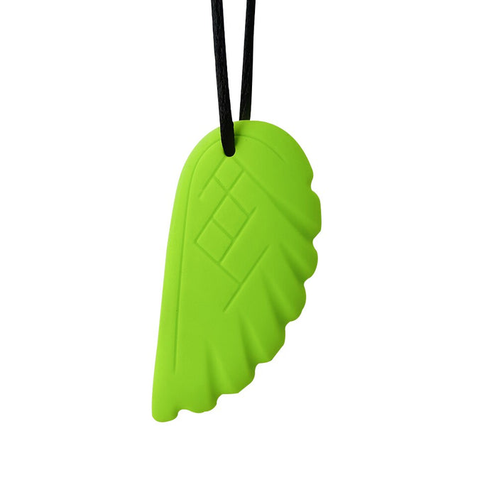 Feather Chew Necklace The Autistic Innovator Green 