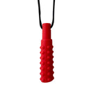 Textured Pendant Chew Necklace 0 The Autistic Innovator Red 