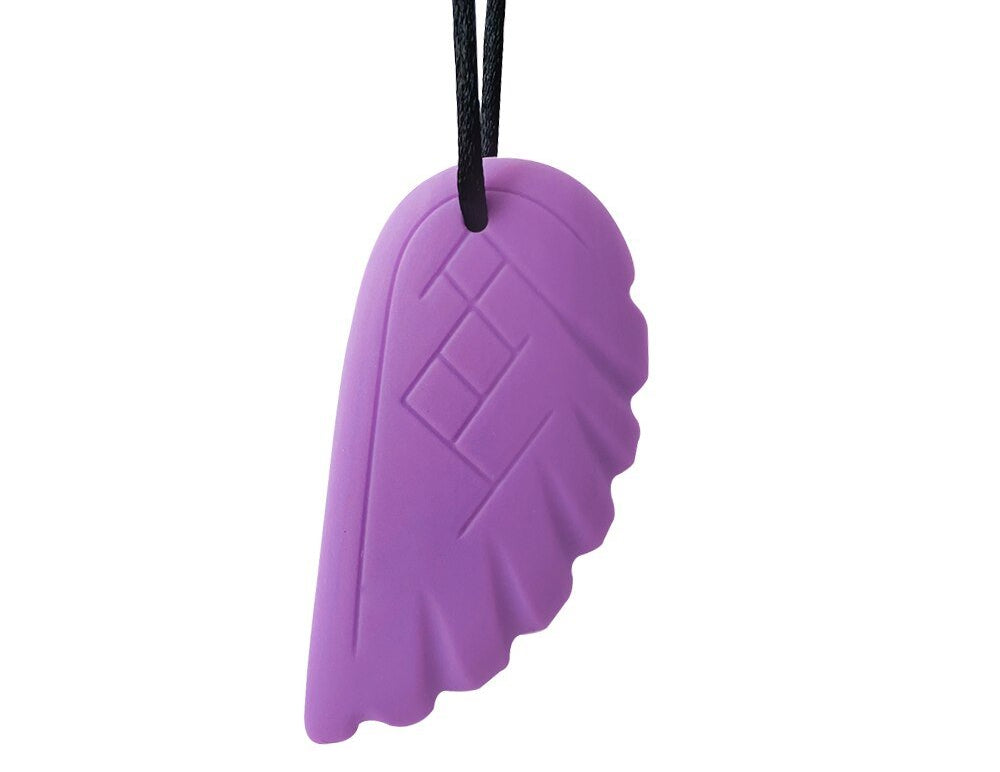 Feather Chew Necklace The Autistic Innovator Purple 