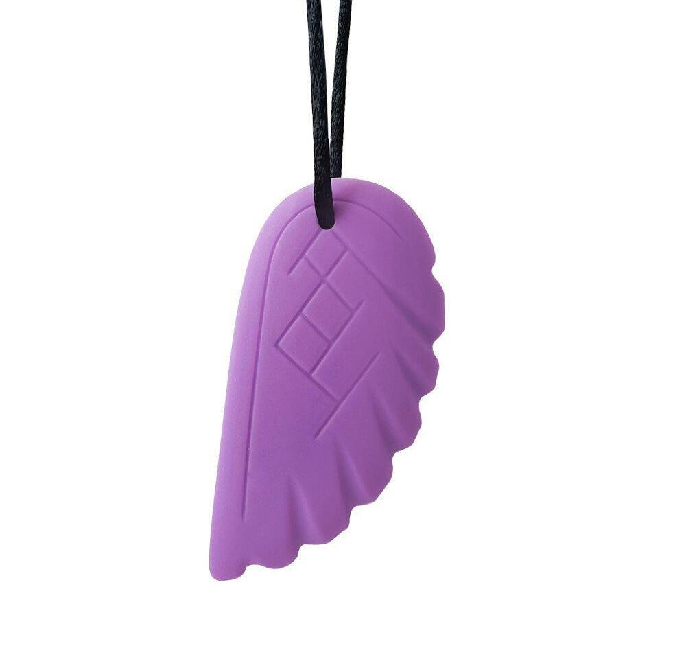 Feather Chew Necklace The Autistic Innovator Purple 