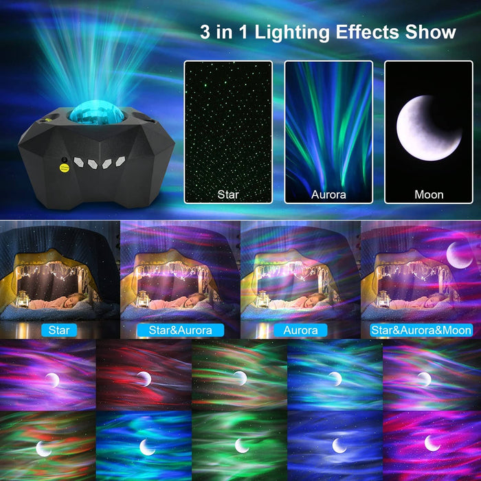 LED Aurora Projector Galaxy Starry Sky Projector Lamp Northern Lights Bedroom Home Room Decoration Nightlights Luminaires Gift 0 The Autistic Innovator 
