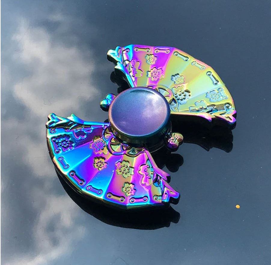 Rainbow Fidget Spinner The Autistic Innovator Uchiwa Fan 
