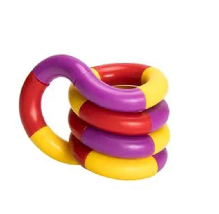 Tangle Fidget Toy The Autistic Innovator Purple red yellow 