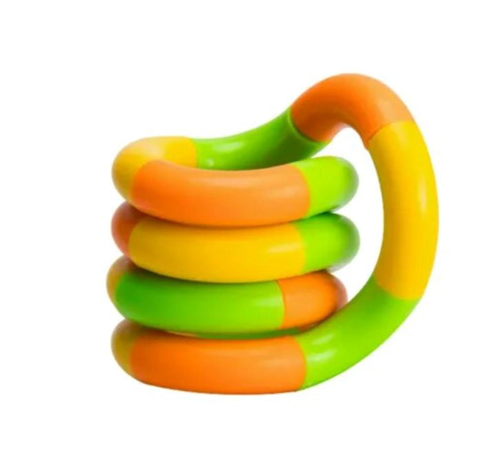 Twisty Fidget Toy The Autistic Innovator Green yellow orange 