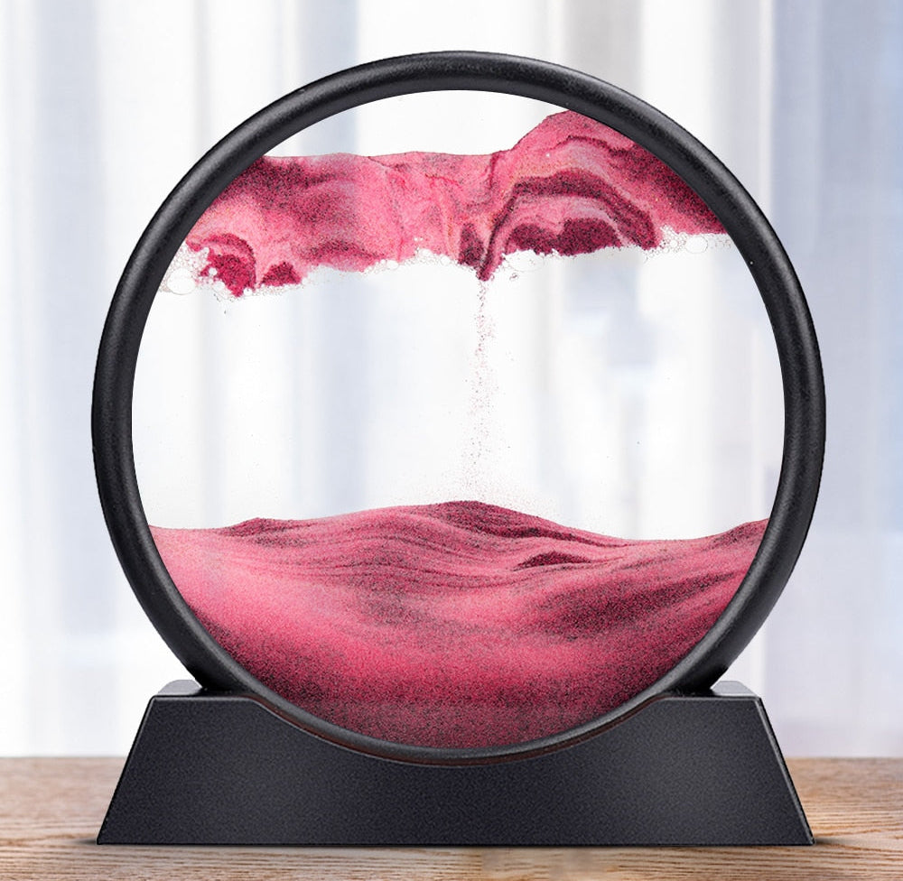 Moving Sandscape Visual Stim Art The Autistic Innovator Pink 12 inch / 30cm 