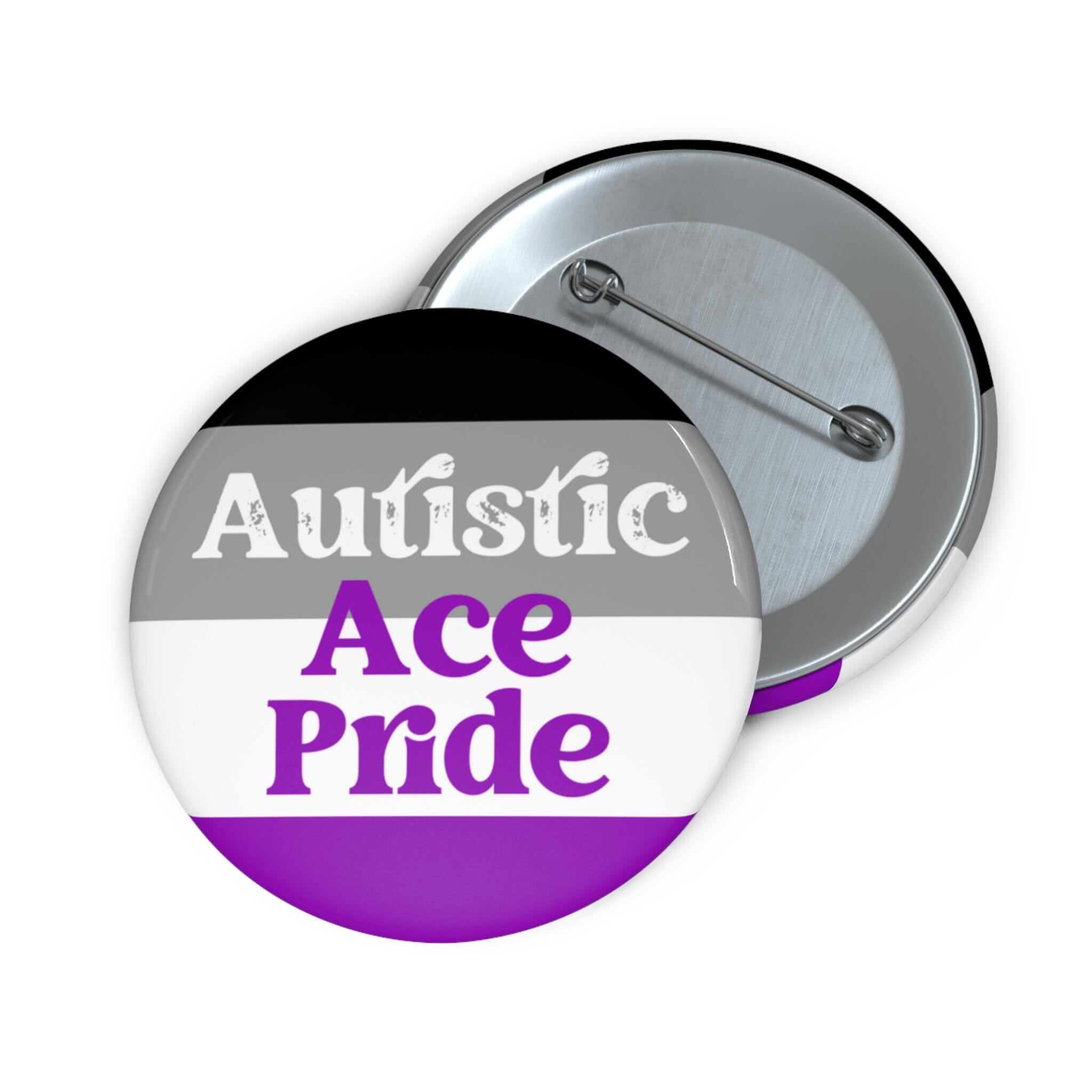 Autistic Ace Pride Pin Accessories Printify 2.25" 