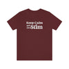 Keep Calm and Stim Unisex T-Shirt T-Shirt Printify Maroon S 