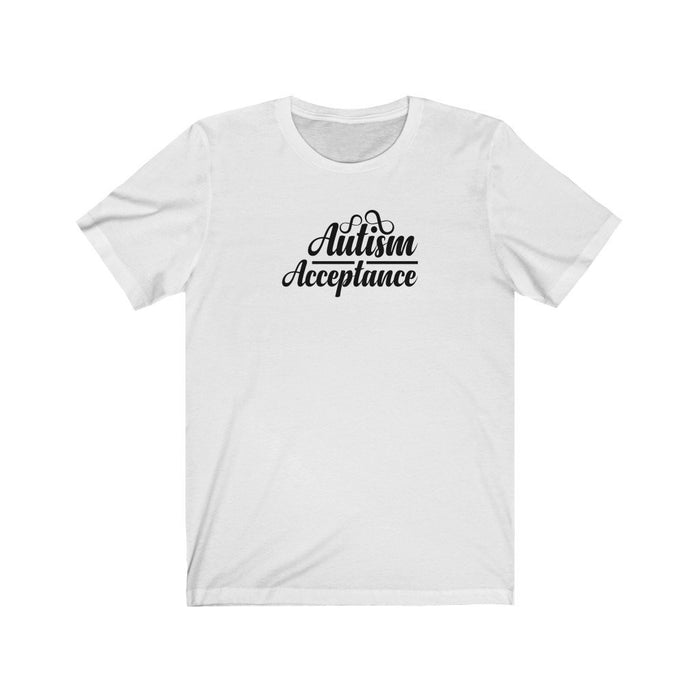 Autism Acceptance Unisex T-Shirt T-Shirt Printify White S 