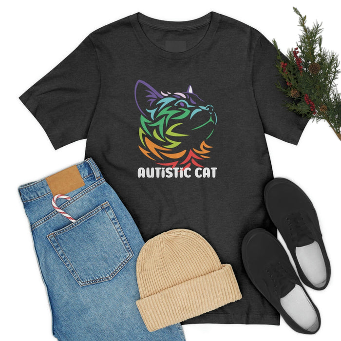 Autistic Cat Unisex T-Shirt T-Shirt Printify 