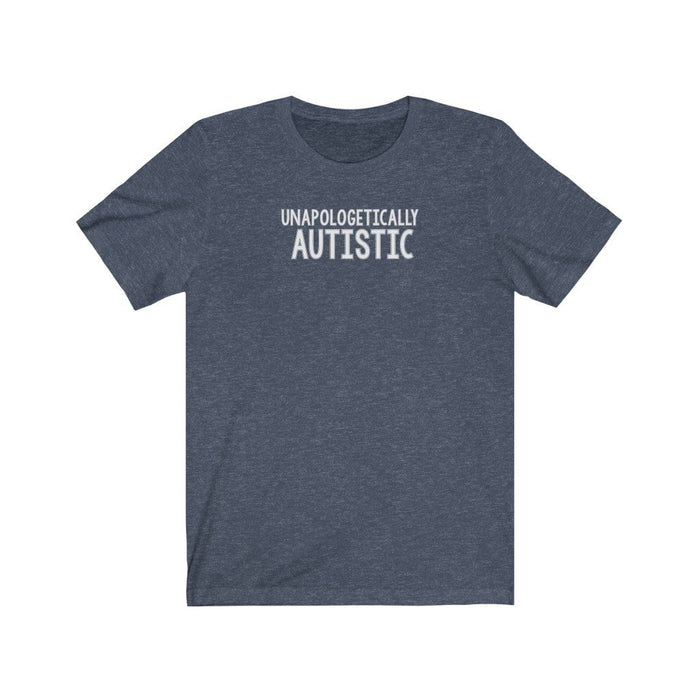 Unapologetically Autistic Unisex T-Shirt T-Shirt The Autistic Innovator Heather Navy S 