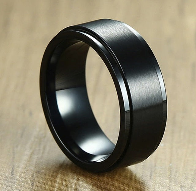 Wedding Spinner Stim Ring The Autistic Innovator 7 Black 
