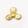 6colors Creative LED Light Luminous Fidget Spinner Changes Hand Spinner Golw in the Dark Stress Relief Toys For Kids The Autistic Innovator gold 