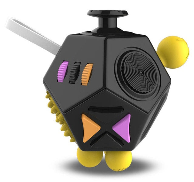 Ultimate Fidget Cube The Autistic Innovator Black & Yellow Multi Color 