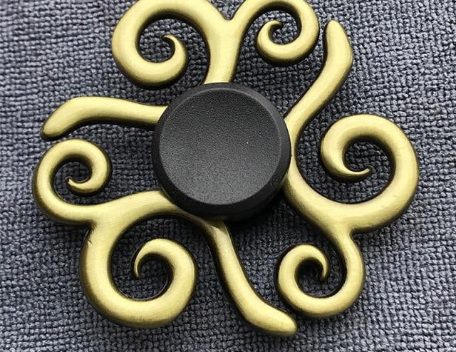 Brass Fidget Spinner The Autistic Innovator Spiral 