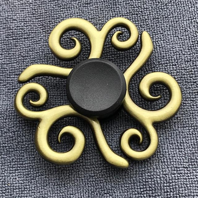 Brass Fidget Spinner The Autistic Innovator Spiral 