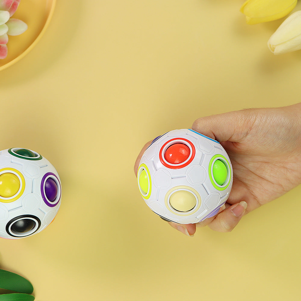 Rainbow Puzzle Ball Stim Toy The Autistic Innovator 