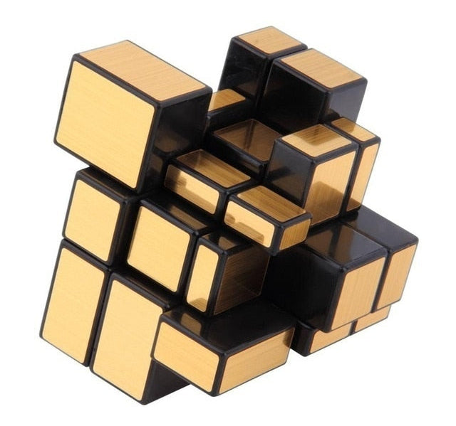 Mirror Speed Cube Stim Toy The Autistic Innovator Modern Gold 