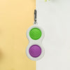 Simple Dimple Stim Toy Keychain The Autistic Innovator Purple & Green 