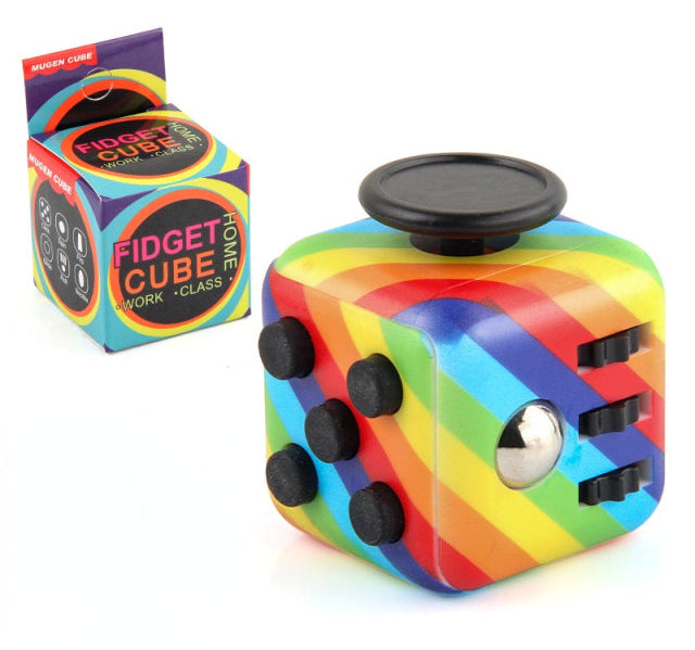 Push Button Fidget Cube The Autistic Innovator Rainbow 