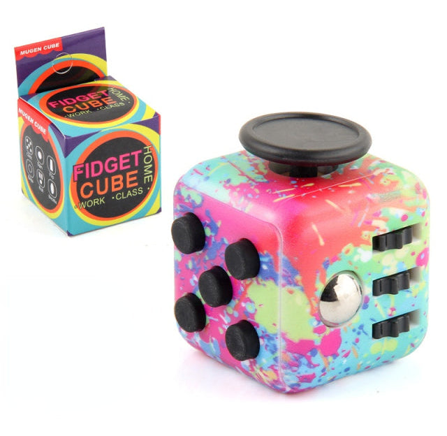 Push Button Fidget Cube The Autistic Innovator Paint Splatter 