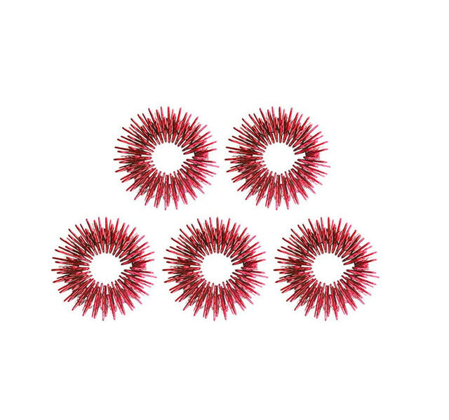 Spiky Acupressure Rings (5 pack) The Autistic Innovator Red 