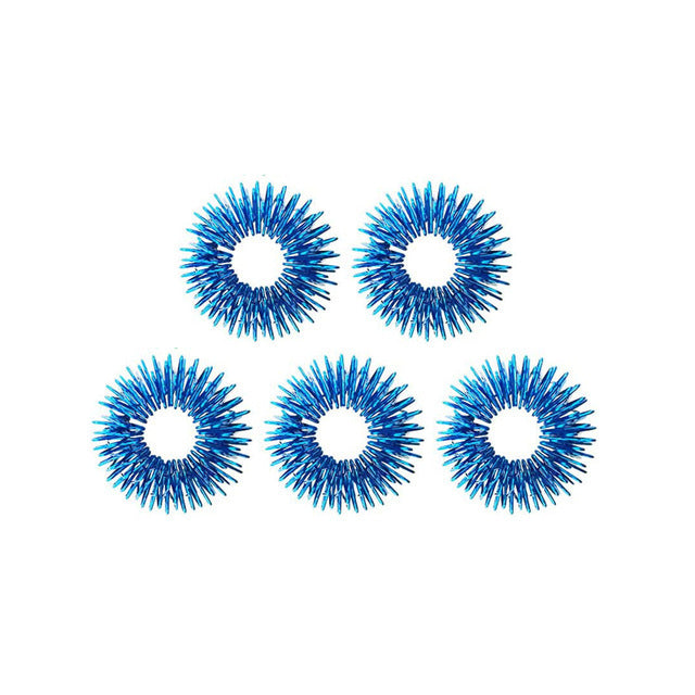 Spiky Acupressure Rings (5 pack) The Autistic Innovator Blue 